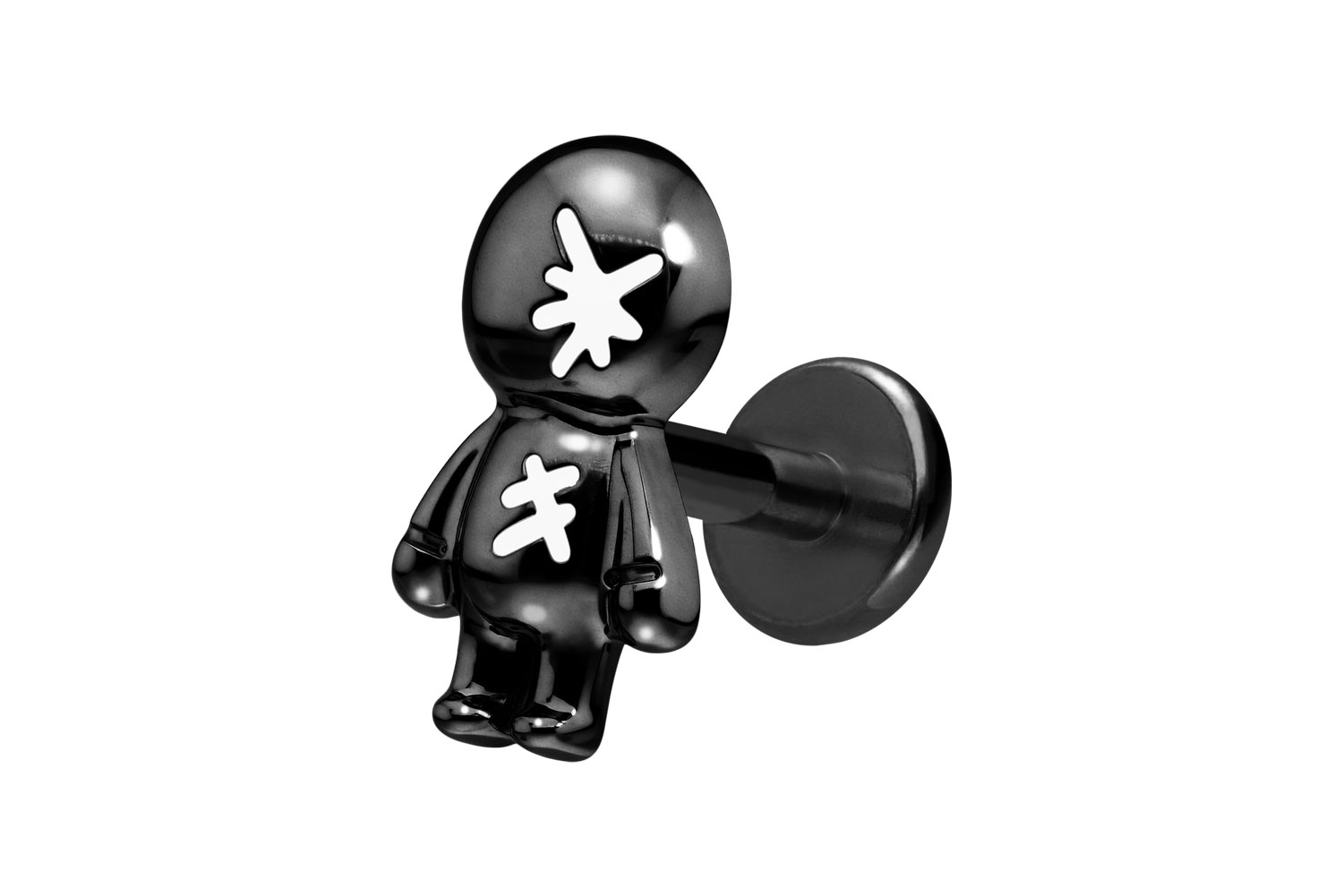 Titan Labret Piercing mit Innengewinde PUPPE